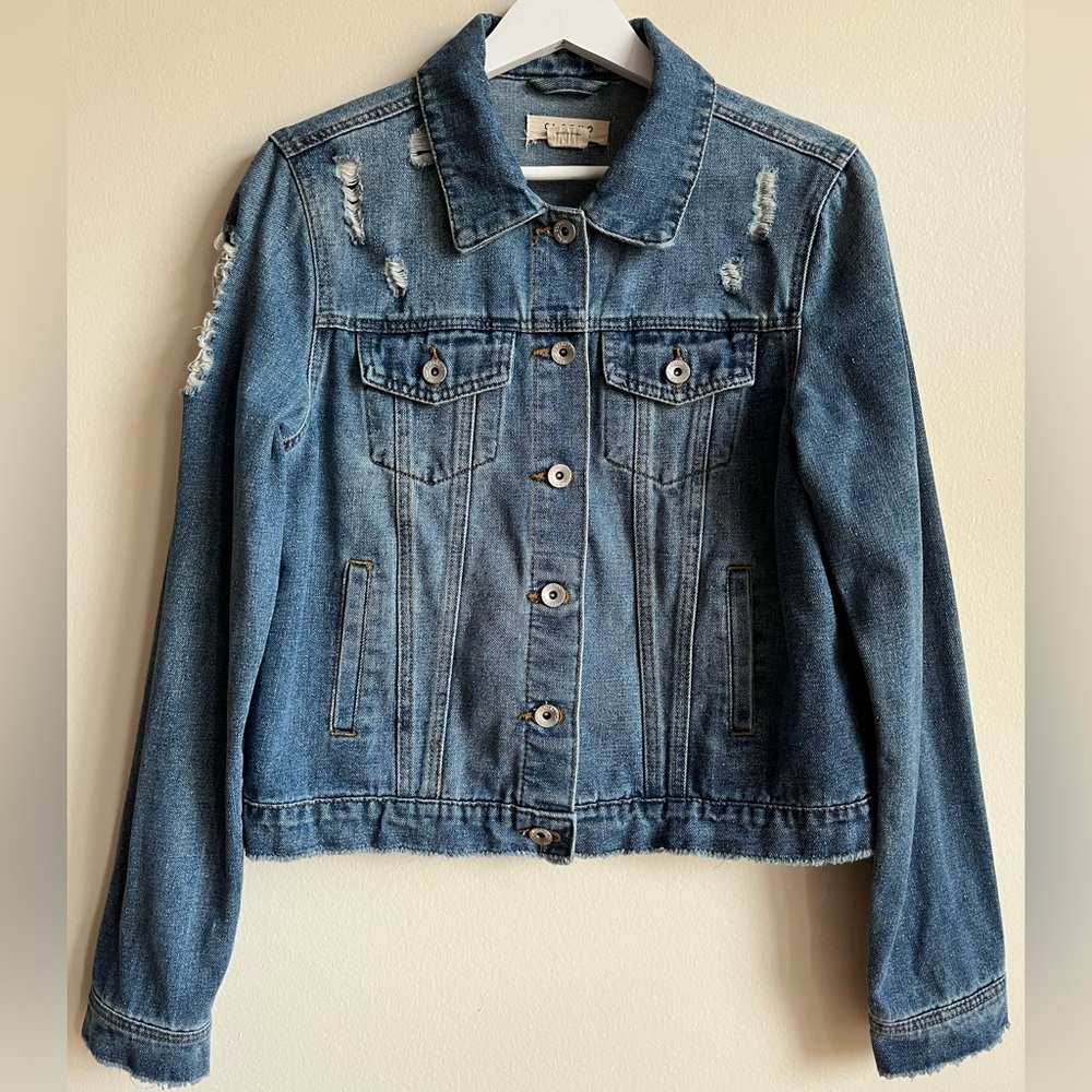 Ci Sono Distressed M Jean Jacket